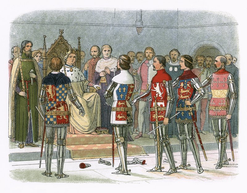 Arundel, Gloucester, Nottingham, Derby og Warwick før kong Richard II af James William Edmund Doyle