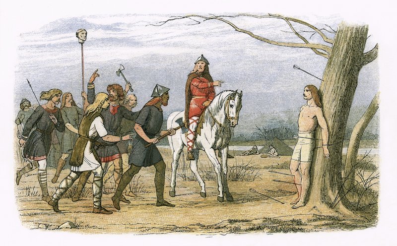 Edmund konge af East Anglia dræbt af danskerne af James William Edmund Doyle