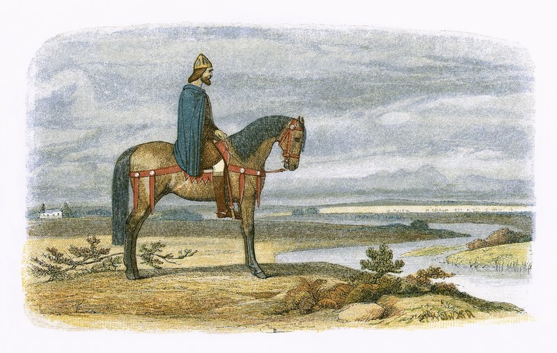 Kong Alfred planlægger erobringen af den danske flåde af James William Edmund Doyle
