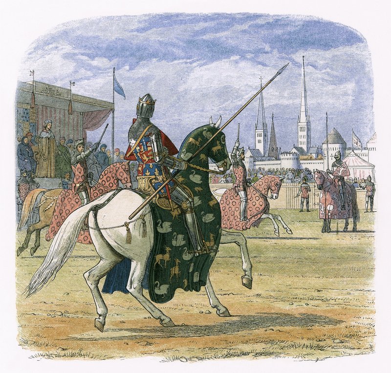 Kong Richard II stopper duellen mellem Hereford og Norfolk af James William Edmund Doyle