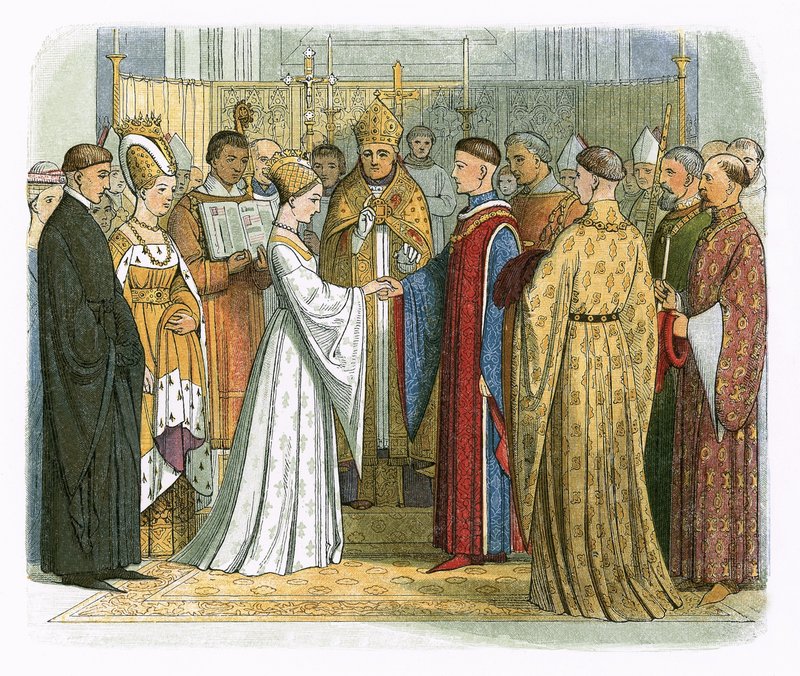 Ægteskab mellem kong Henry V og Katherine af Frankrig af James William Edmund Doyle