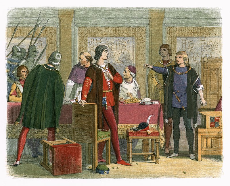 Richard beordrer arrestation af Hastings af James William Edmund Doyle