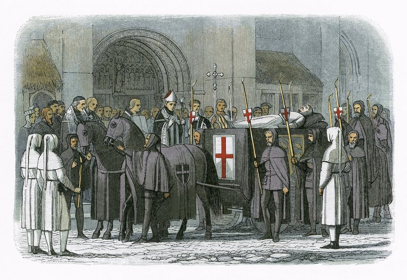 Liget af kong Richard II bragt til St. Pauls katedral af James William Edmund Doyle