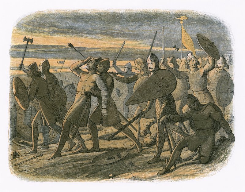 Harolds død i slaget ved Hastings af James William Edmund Doyle