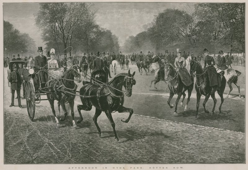 Eftermiddag i Hyde Park, London: Rotten Row af Jan van Chelminski