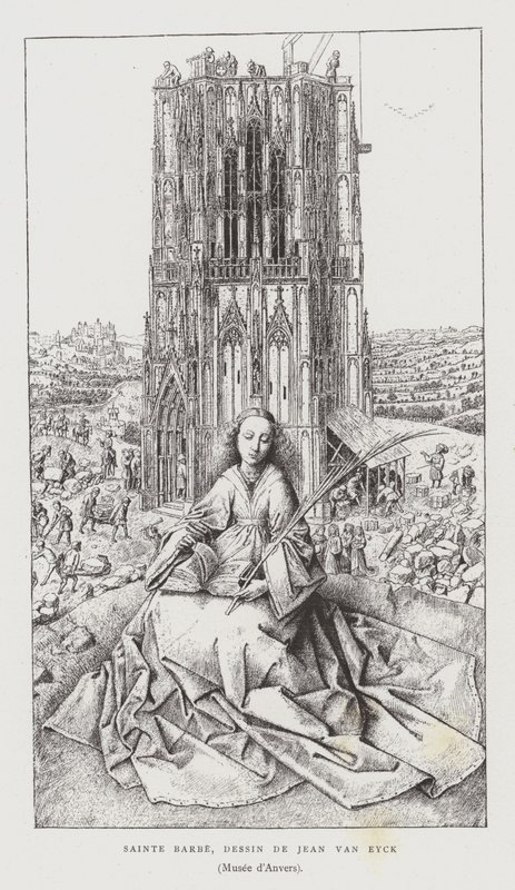Sankt Barbara, 1437 af Jan van Eyck
