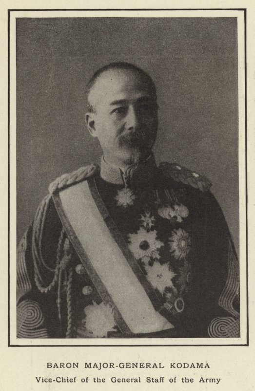 Baron generalmajor Kodama, vicechef for hærens generalstab af Japanese Photographer