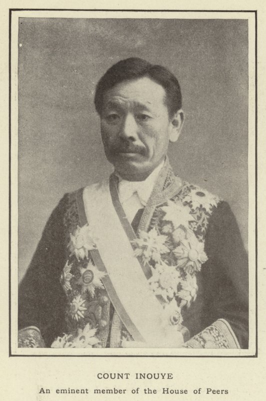 Grev Inouye, et fremtrædende medlem af House of Peers af Japanese Photographer