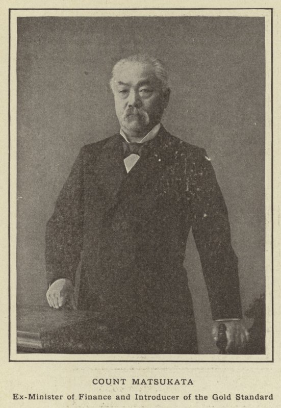 Grev Matsukata, tidligere finansminister og introducer af guldstandarden af Japanese Photographer