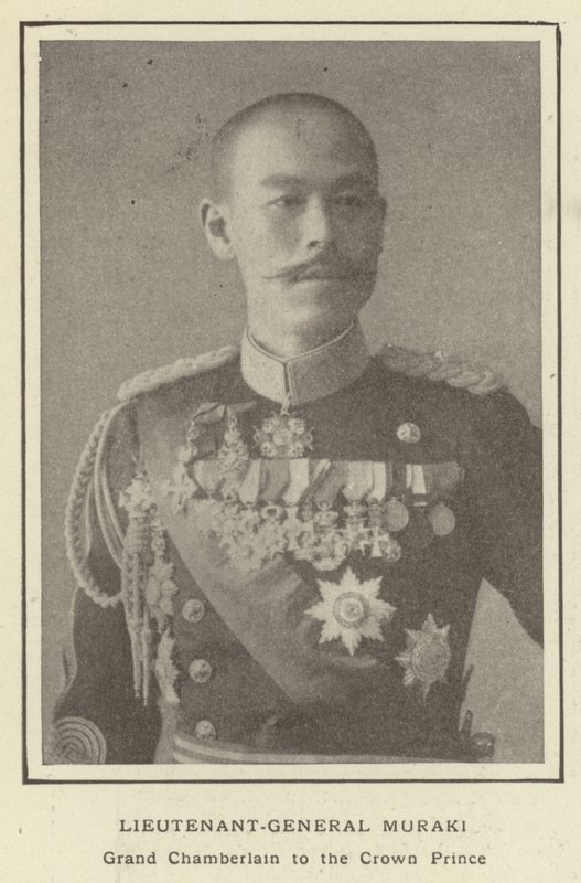 Generalløjtnant Muraki, storkammerherre for kronprinsen af Japanese Photographer