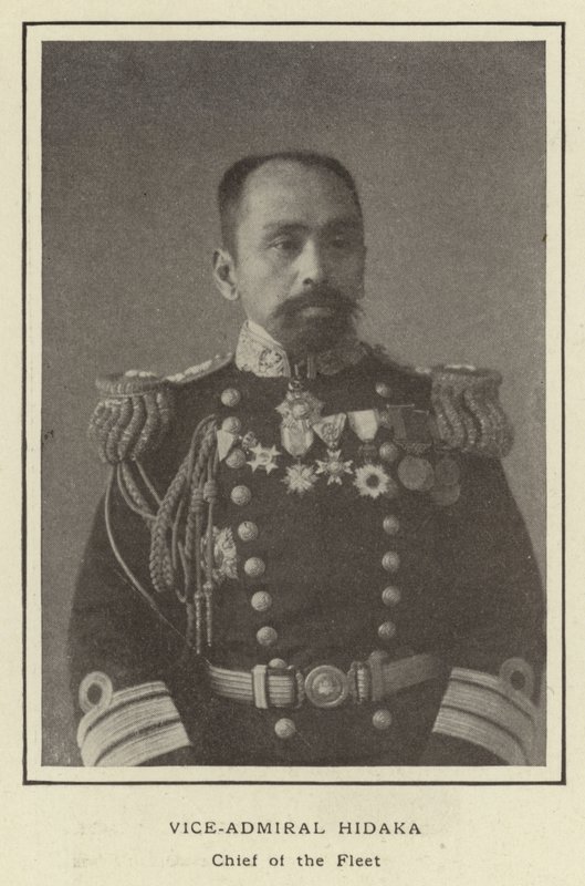 Viceadmiral Hidaka, chef for flåden af Japanese Photographer