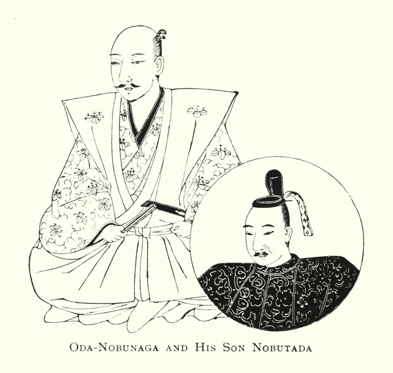 Oda-Nobunaga forslag til udgifter Nobutada Mura (Ityo) af Japanese School