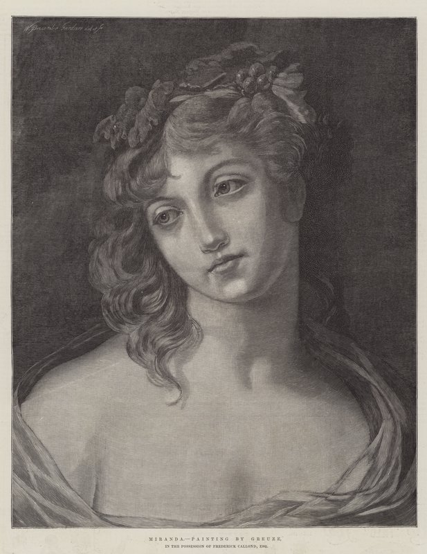 Miranda af Jean Baptiste Greuze