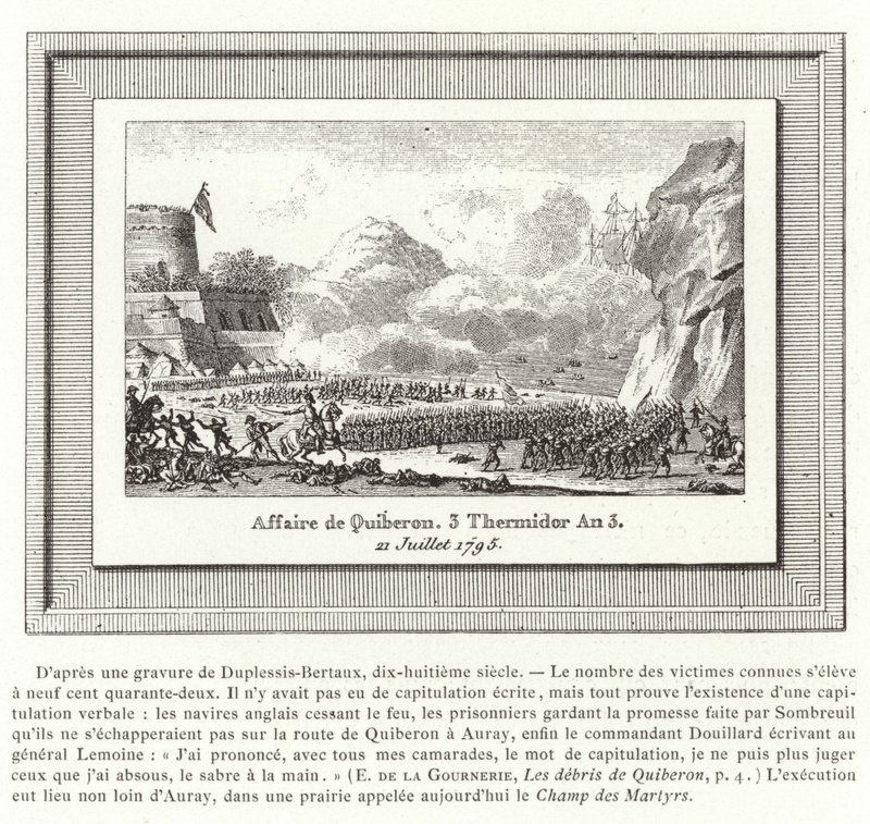 Slaget ved Quiberon, Frankrig, 21. juli 1795 af Jean Duplessis Bertaux