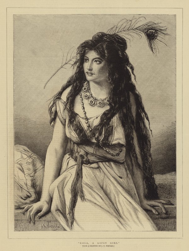 Rosa, en sigøjnerpige af Jean Francois Portaels