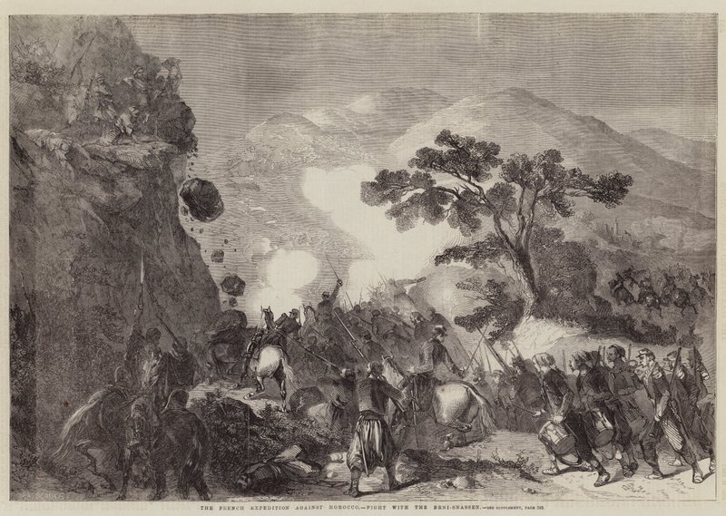 Den franske ekspedition mod Marokko, kamp med Beni-Snassen af Jean Adolphe Beauce