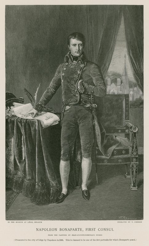 Napoleon Bonaparte, førstekonsul af Jean Auguste Dominique Ingres