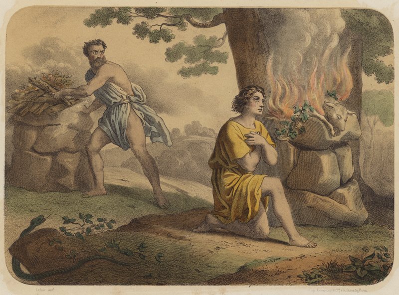 Kain og Abel af Jean Baptiste Auguste Leloir