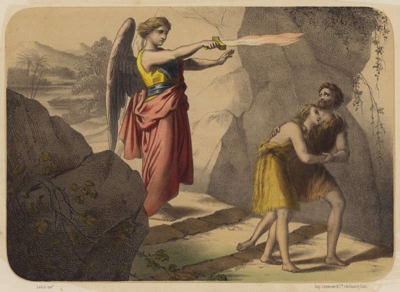 det tabte paradis af Jean Baptiste Auguste Leloir
