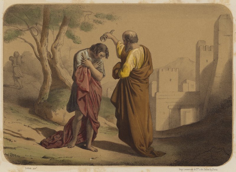 Samuel Sacre Saul af Jean Baptiste Auguste Leloir