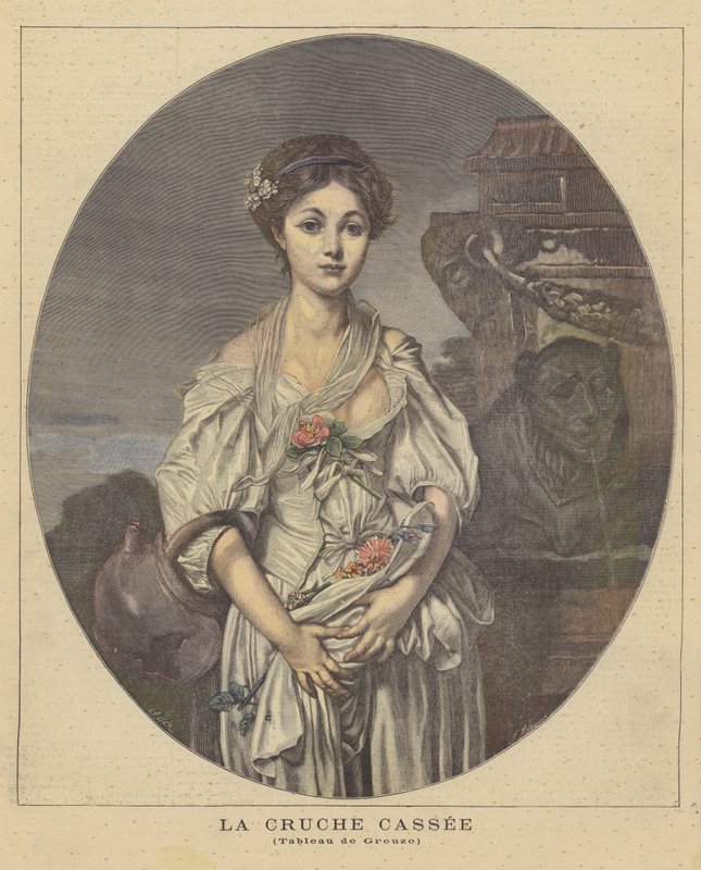 Den ødelagte kande af Jean Baptiste Greuze
