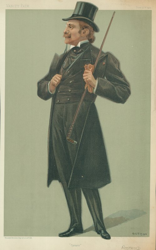 M Edmond Rostand, Cyrano, 20. juni 1901, Vanity Fair tegnefilm af Jean Baptiste Guth
