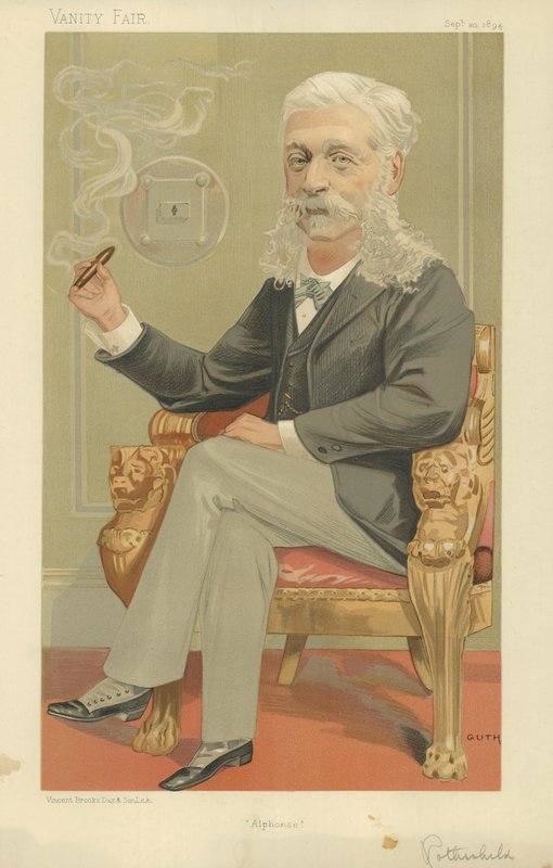Baronen Alphonse de Rothschild af Jean Baptiste Guth