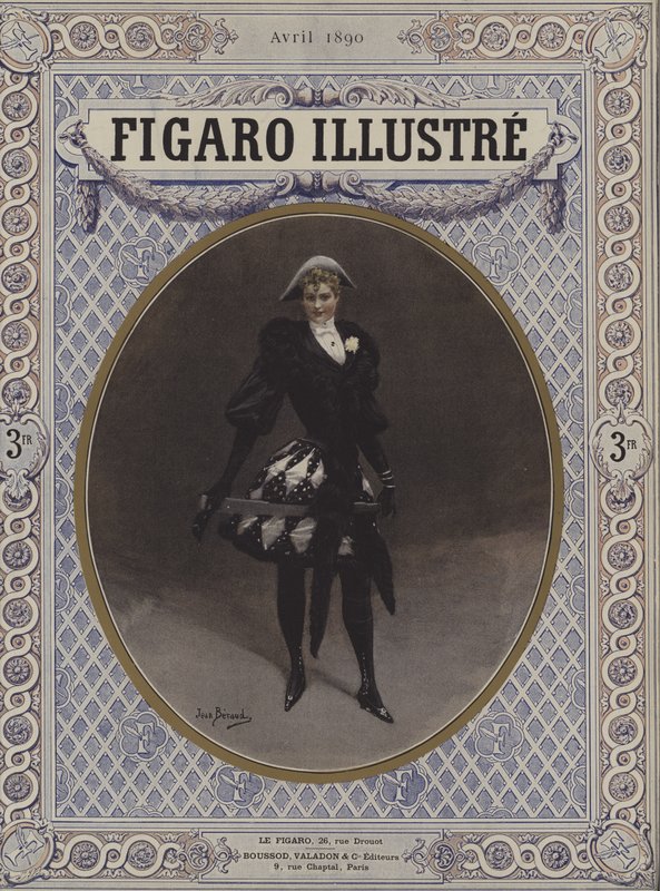 Harlekin Fin de Siecle af Jean Beraud