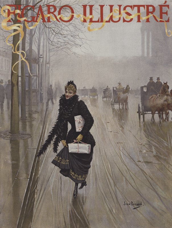 Forsiden af Le Figaro Illustre, januar 1891 af Jean Beraud