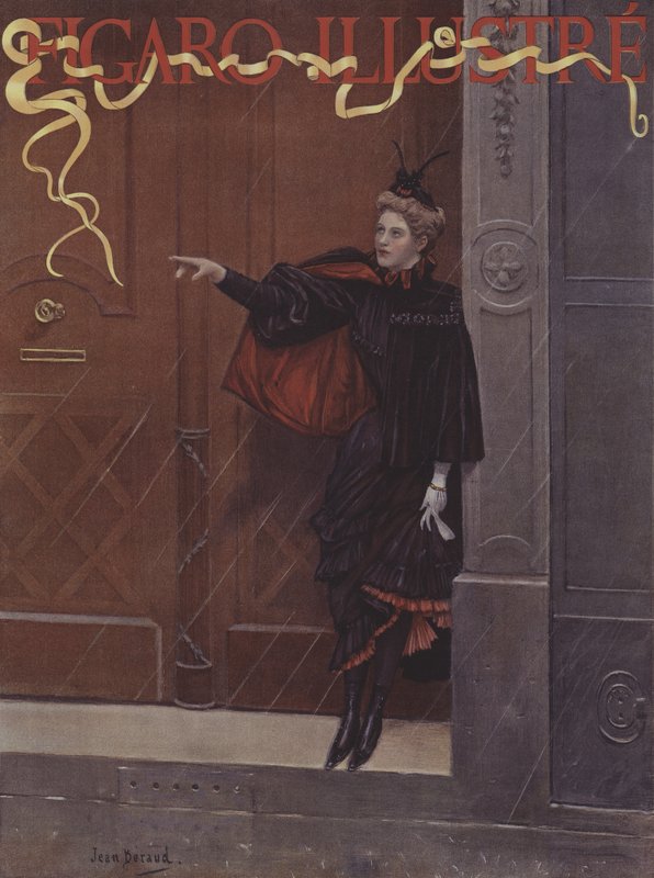 Pleut-il? (Regner det?). Forside af Le Figaro Illustre, november 1893 af Jean Beraud