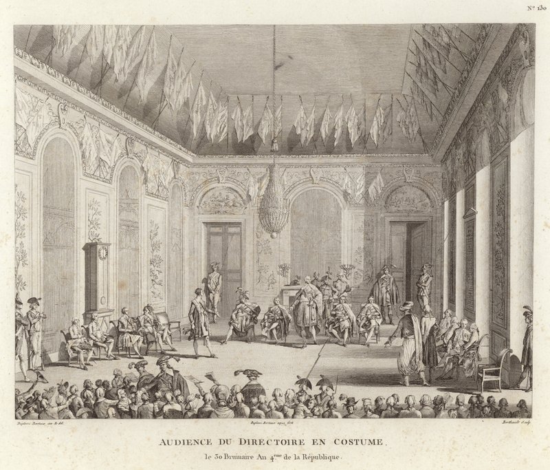 Høring af Directoire en Costume af Jean Duplessi Bertaux