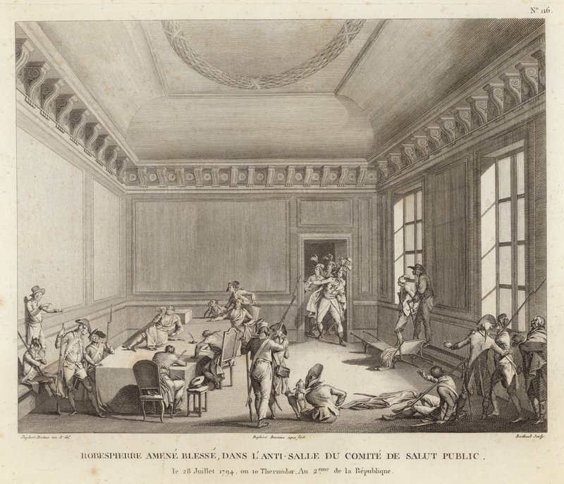 Maximilien de Robespierre leder et overfald af Jean Duplessi Bertaux