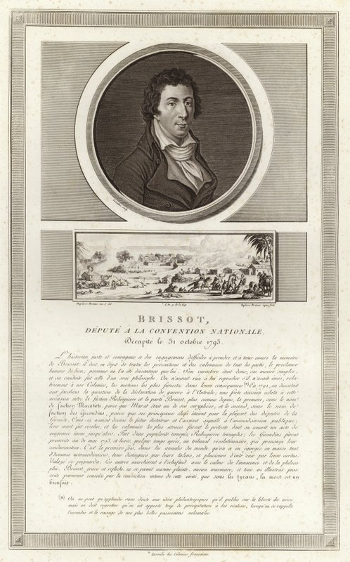 Portræt af Jacques Pierre Brissot af Jean Duplessi Bertaux