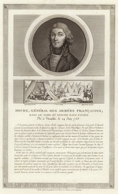 Portræt af Lazare Hoche af Jean Duplessi Bertaux