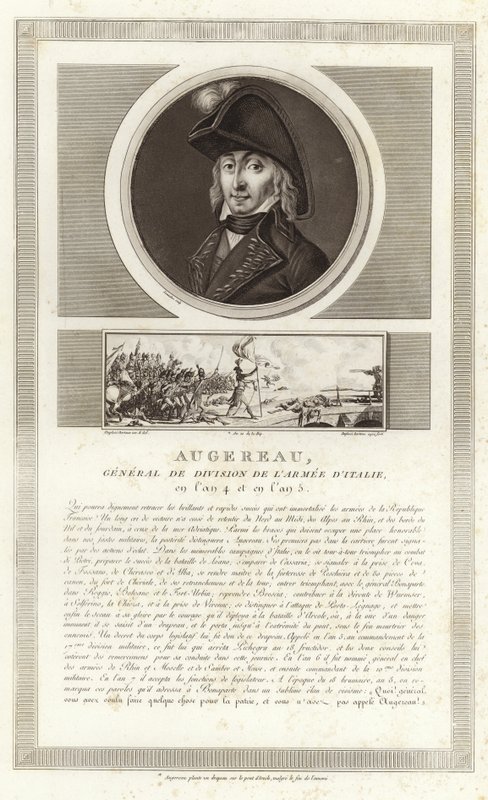 Portræt af Pierre Augereau, hertug af Castiglione af Jean Duplessi Bertaux