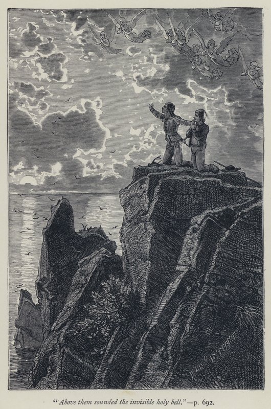 "Over dem lød den usynlige hellige klokke" (gravering) af Jean Edouard Dargent