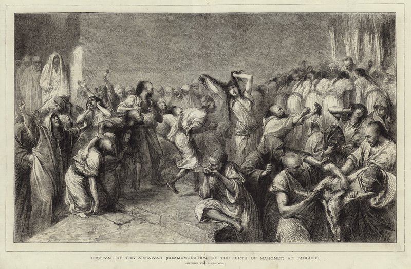 Aissawah-festivalen af Jean Francois Portaels