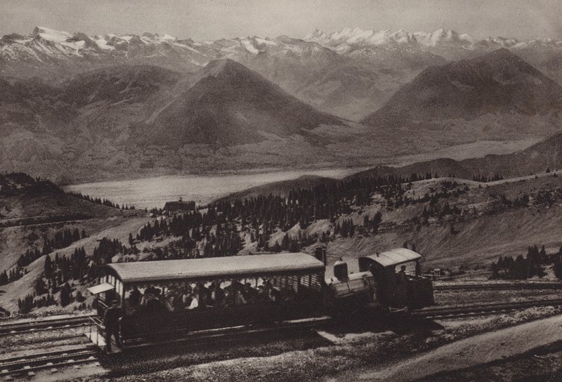 Bei Station Rigi Kulm (s/h foto) af Jean Gaberell