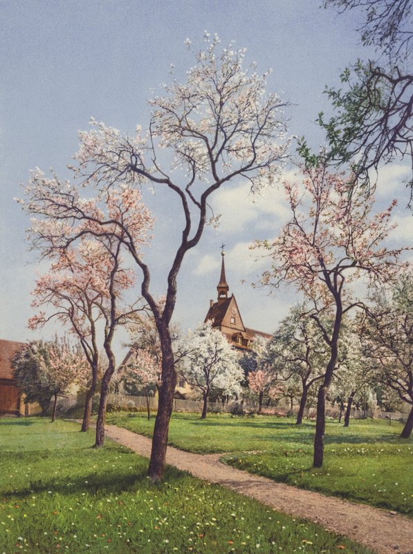 Schweiz: St Chrischona nær Basel (farvefoto) af Jean Gaberell