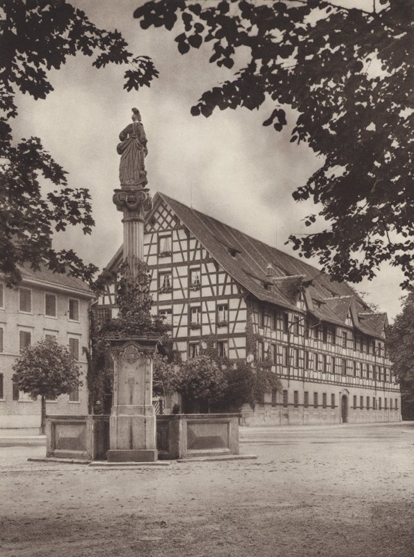 Schweiz: Winterthur, den gamle kaserne (s/h foto) af Jean Gaberell
