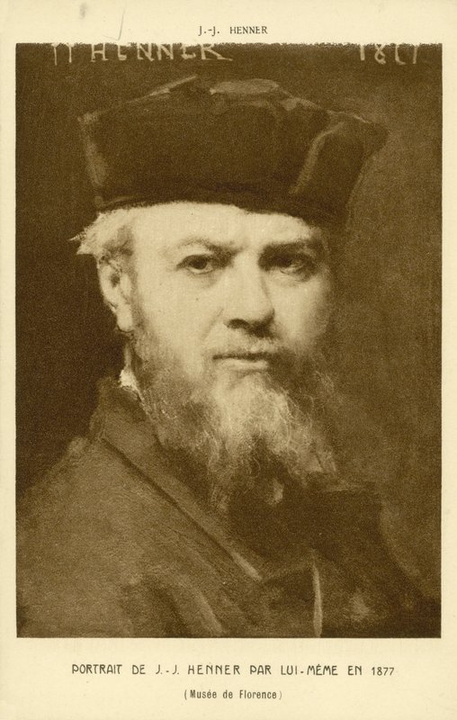 Selvportræt af Jean-Jacques Henner, fransk kunstner af Jean Jacques (after) Henner