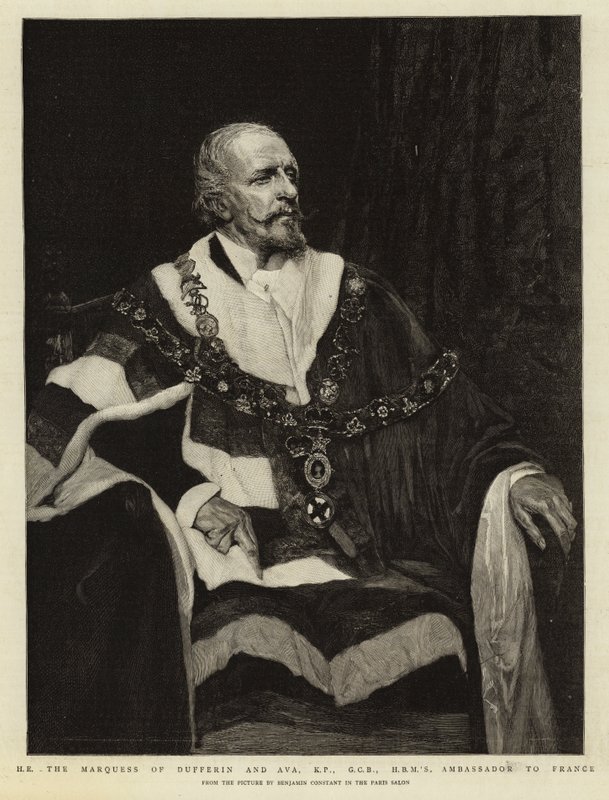 H E Marquess of Dufferin og Ava, KP, GCB, HBM