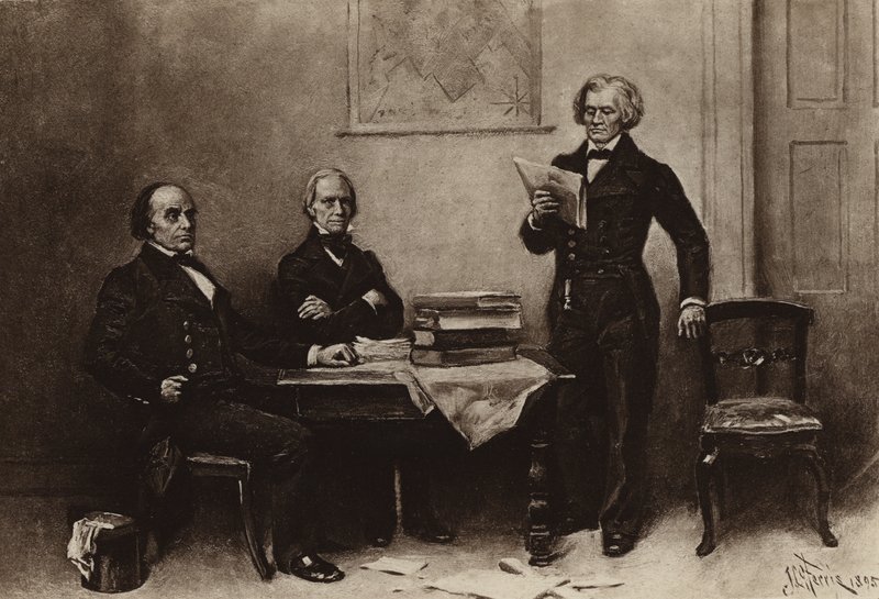 Webster, Clay og Calhoun (fotogravure) af Jean Leon Gerome Ferris