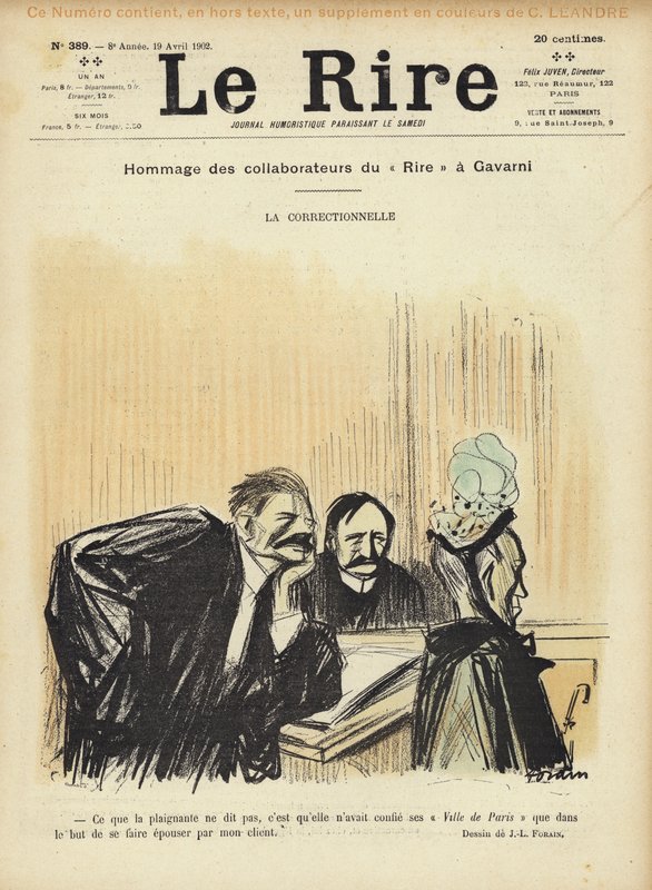 Illustration til Le Rire af Jean Louis Forain