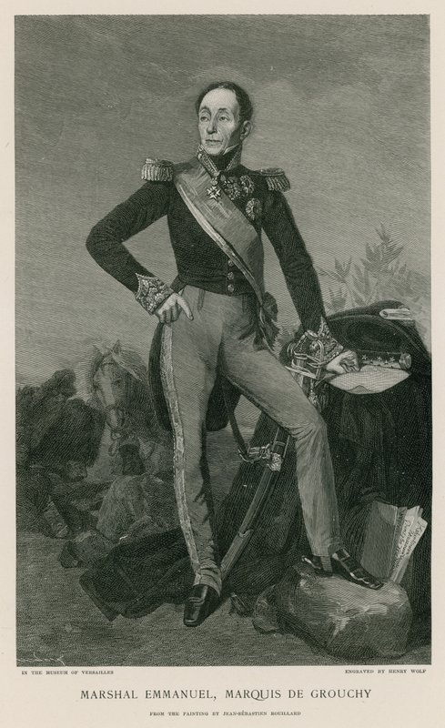 Marskal Emmanuel, Marquis de Grouchy af Jean Sebastien Rouillard