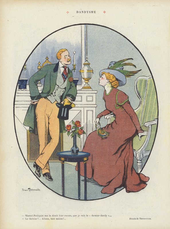 Illustration til Le Rire af Jehan Testevuide