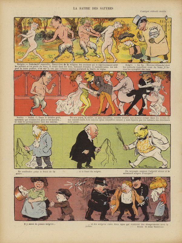 Illustration til Le Rire af Jehan Testevuide