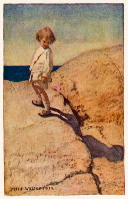 My Shadow (farve litho) af Jessie Willcox Smith