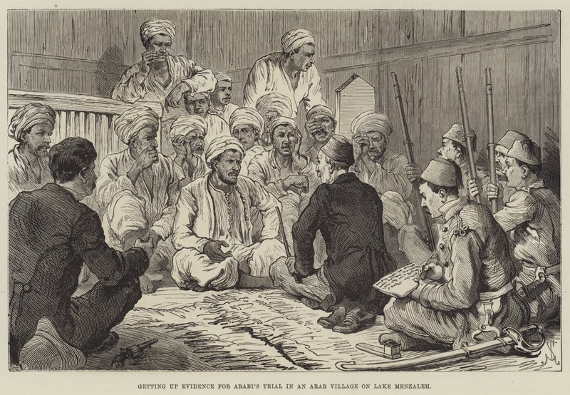 At rejse beviser for Arabis retssag i en arabisk landsby ved Menzaleh-søen af Johann Nepomuk Schonberg