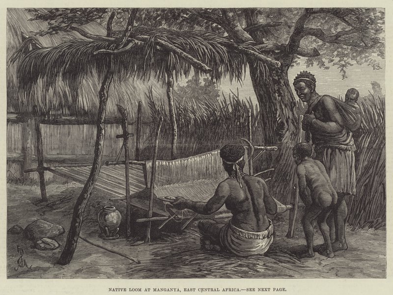 Native Loom i Manganya, Østcentralafrika af Johann Nepomuk Schonberg